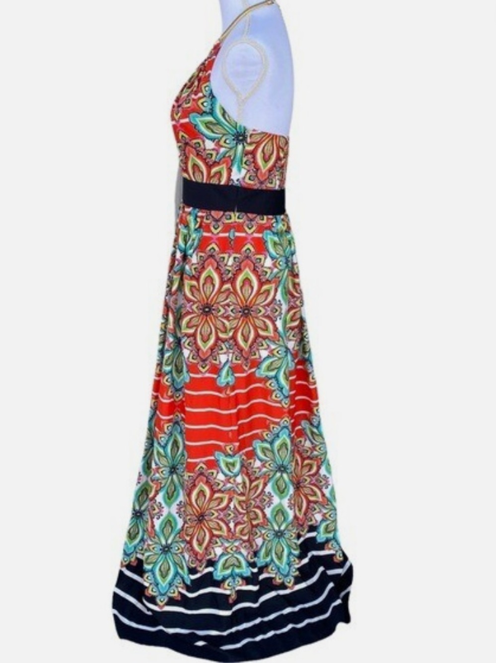 Eliza J maxi floral dress EUC size 2 - Picture 3 of 13